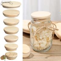 JINGYI985372602 ขนาดต่างๆ องค์การครัว ฝาปิดผนึกขวด Mason Jar Lid ฝาไม้ ผ้าคลุมปากกว้าง ที่เก็บกระป๋อง