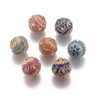 5 pc Handmade Indonesia Round Beads Mixed Color 17mm 20mm 19.5mm for jewelry making  Hole: 1~3mm with Alloy Findings accessories DIY accessories and o