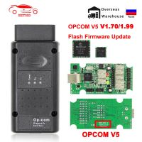 {7ho car tools} OPCOM V5แฟลชอัพเดตเฟิร์มแวร์สำหรับ Opel OP COM 1.70 OP COM 1.99 PIC18F458 FIDI CAN BUS OBD OBD2สแกนเนอร์รถยนต์เครื่องมืออัตโนมัติวินิจฉัย