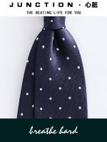 High-end ZARAˉ Italian tie mens polka dot 8CM hand-printed business suit interview shirt high-end tie groom wedding