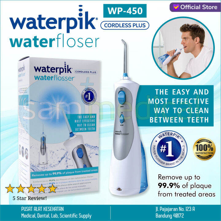 Waterpik Cordless Plus Water Flosser WP450 Lazada Indonesia