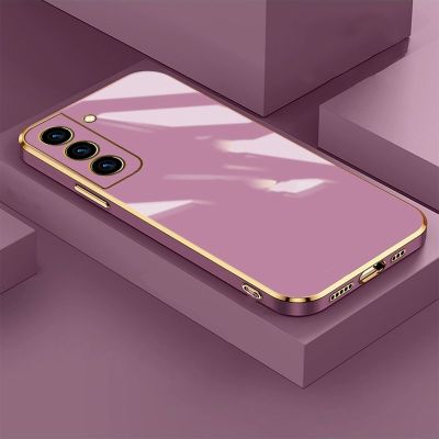 Luxury Plating Square Phone Case For Samsung S23 S22 S21 S20FE Plus A13 A23 A33 A53 A73 A32 A12 A22 A31 Soft Silicone Case Cover