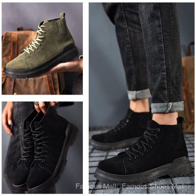 British Style Fashion High Top Martin Boots Short Boots Tooling Shoes Mens Shoes