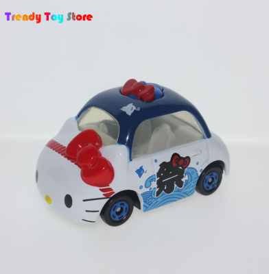 Original car model helloing kittying Cartoon Alloy Toy car toy Decoration GIRLS Toy Gift limited edition 6 pink KT Model car