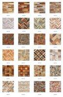 ✙♘✟ 20x20cm 20 pieces imitation wood grain tile stickers retro brick floor stickers home decoration DIY kitchen wall stickers