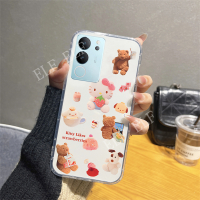 เคสโทรศัพท์นิ่มลายการ์ตูนใหม่สำหรับ VIVOV29 5G ใสน่ารัก KT ปลอกซิลิโคน VIVO V29 V27 V27Pro V27E V25E V25โปร V23 V23E ฝาหลังโปร่งใส VIVOV27 5G