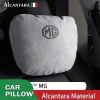 สำหรับ MG5 5 GT 2013 ~ 2022 Maybach Design S Class Headrest Suede ผ้ารถหน่วยความจำผ้าฝ้ายคอหมอนอุปกรณ์เสริมเบาะ2x