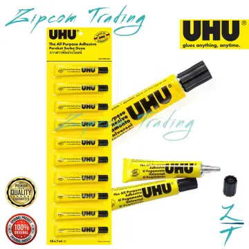 ORIGINAL UHU Glue/ Gam UHU - size available 7ml, 20ml, 60ml, 120ml (Ready  Stock)