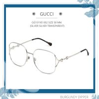 กรอบแว่นตา GUCCI รุ่น GG1019O 002 SIZE 58 MM. (SILVER-SILVER-TRANSPARENT)