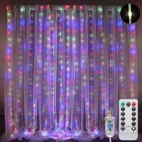 3*3M 300 LED Flex Curtain Light IP65 Waterproof Garland USB Fairy Lights String With Remote Led Lamp Christmas Wedding Decor