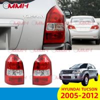 Hyundai Tucson 2005-2012 เสื้อ​ไฟท้าย ไฟท้าย​แต่ง ไฟท้ายไฟเบรค​ ไฟเลี้ยว Taillamp Taillight ไฟท้าย​ พร้อมทับทิม ไฟท้ายกันชนหลังสําหรับ​ ทับทิมในฝาท้ายไฟท้าย  ไฟเบรก ไฟสัญญาณเตือน