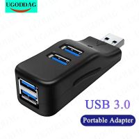 Mini 4 Ports USB 3.0 2.0 Hub High Speed Data Transfer Splitter Adapter For Notebook Macbook Pro iPod Laptop U Disk USB Converter USB Hubs