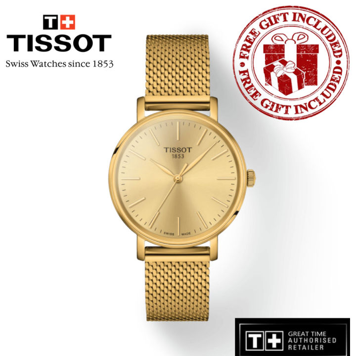 Official Warranty Tissot T143.210.33.021.00 Women s Everytime