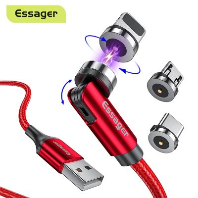 （A LOVABLE） Essager Rotate MagneticMagnet ChargerUSB Type C2.4AChargingPhone Wire CordXiaomi