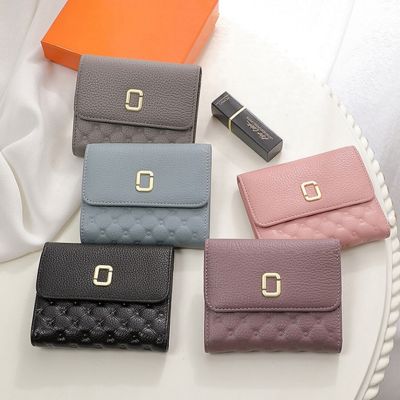 CHMK Women Short Wallet Fashion Luxury Brand Leather Purse Ladies Card Bag for Women Clutch Female Purse Money Clip Wallet 2023