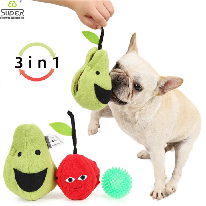 A HOT] 3 In 1 Pet Squeaky Funny Dogs Pear Shape Toys Gift Set for Small  Medium Dogs Chew Bite Squeaker Rubber Dog Play Game | Lazada PH