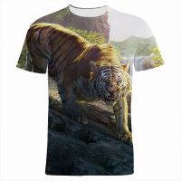 2023 NEWThe Jungle Book 3D T เสื้อผู้ชายผู้หญิงอะนิเมะพิมพ์เสื้อยืดฤดูร้อนเสื้อแขนสั้น Cool Tees