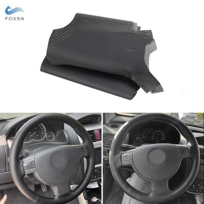 【YF】 Hand Braid Car Steering Wheel Cover Leather Trim Black For Opel Vauxhall Corsa C 2000-2006 Combo 2001-2011 Barina Tigra 2005