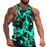 hot【DT】 Top Abstract Print Beach Workout Man Sleeveless Shirts Large Size 4XL 5XL