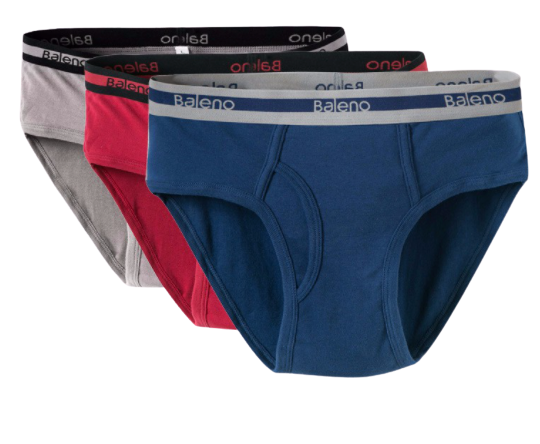 3PCS BALENO COLORED BRIEF FOR MEN | Lazada PH