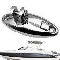 Stainless Steel 316 Ship Top Mount Swivel Deck Hinge Sheep Horn Mountain Seat Quick Release Pin Marine Accessories Accessories