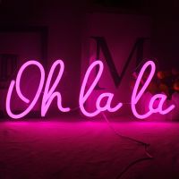 Ineonlife Oh La La Neon Sign Wedding Custom Ins Letter Home Bar Party Club Shop Room Home Bedroom Atmosphere Decor Wall Gift