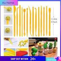 XU HOME ปากกาดินอบด้ามไม้ประติมากรรมแบบซิลิโคน38ชิ้น/เซ็ตเครื่องมือแบบจำลองดินเหนียวภาพวาดพื้นผิวชุดแกะสลักปากกาเครื่องปั้นดินเผาเครื่องมือปั้น