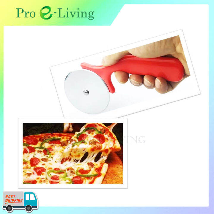 Stainless Steel Pizza Wheel Knife Pizza Cutter Rolling Knife Cutter