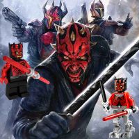 ใช้งานร่วมกับ Legoing Minifigures StarWars Darth Maul บล็อกตัวต่อเด็กของเล่นเพื่อการศึกษาสำหรับของขวัญวันเกิดเด็ก