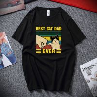 Best Cat Dad Funny Mens T Shirt Regular Fit Cotton Tee Unisex New Fashion Streetwear T Shirts  - T-shirts - AliExpress