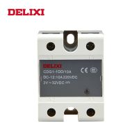 Delixi Cdg1โซลิดสเตทรีเลย์ Ssr 40dd 10dd 60dd 80dd 3-32V Dc เป็น12-220V Dc Ssr เฟสเดียว Dc ควบคุม Dc ไม่มีการสัมผัส