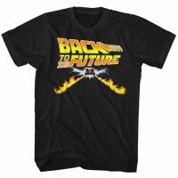 Print Wear Back To The Future Delorean Flames T-Shirt  CXU9