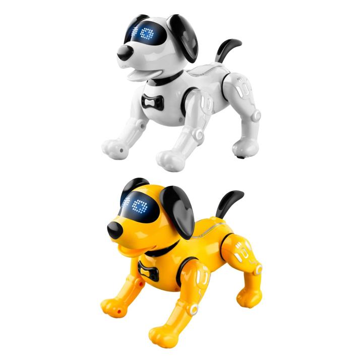 รีโมทคอนลหุ่นยนต์สุนัขของเล่นลูกสุนัขสำหรับเด็กชายและเด็กหญิงอายุ5-6-7-8-9-10