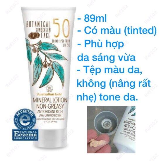 Kem chống nắng vật lý kềm dầu australian gold botanical sunscreen spf 50 - ảnh sản phẩm 4