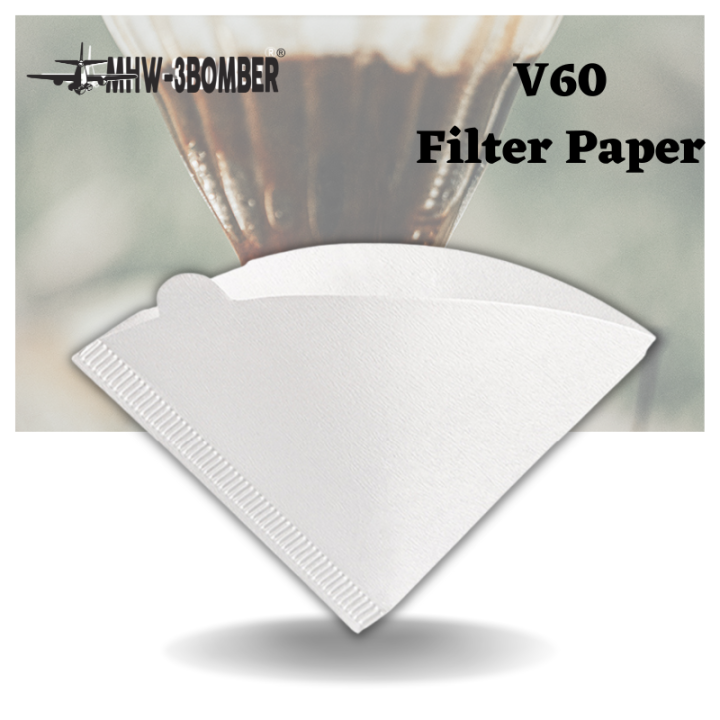 MHW3BOMBER 100pcs 40 pcs V Shape Filter paper Pour over filter paper
