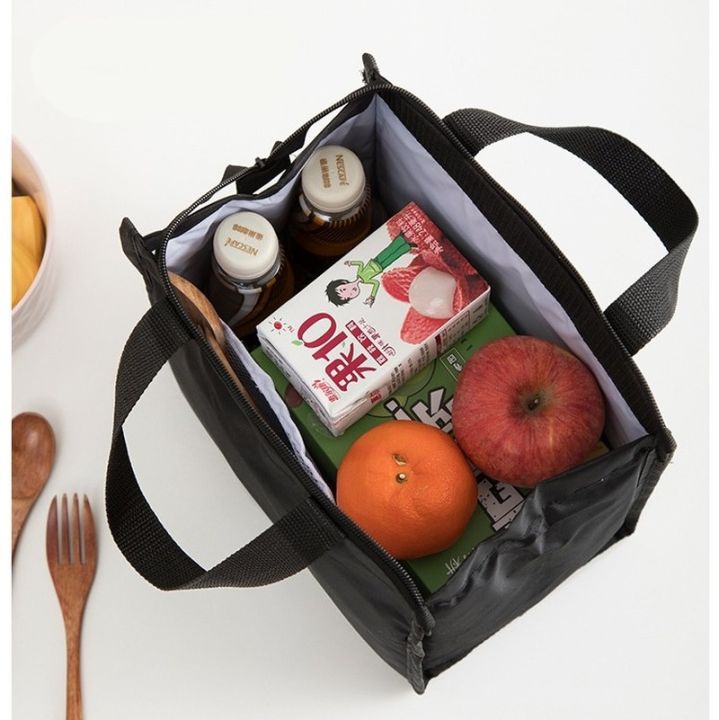 like-activities-อาหารกระป๋องกระเป๋าใส่ข้าวกลางวันสีดำที่มีอยู่กระเป๋าเก็บความเย็นผลไม้อาหาร