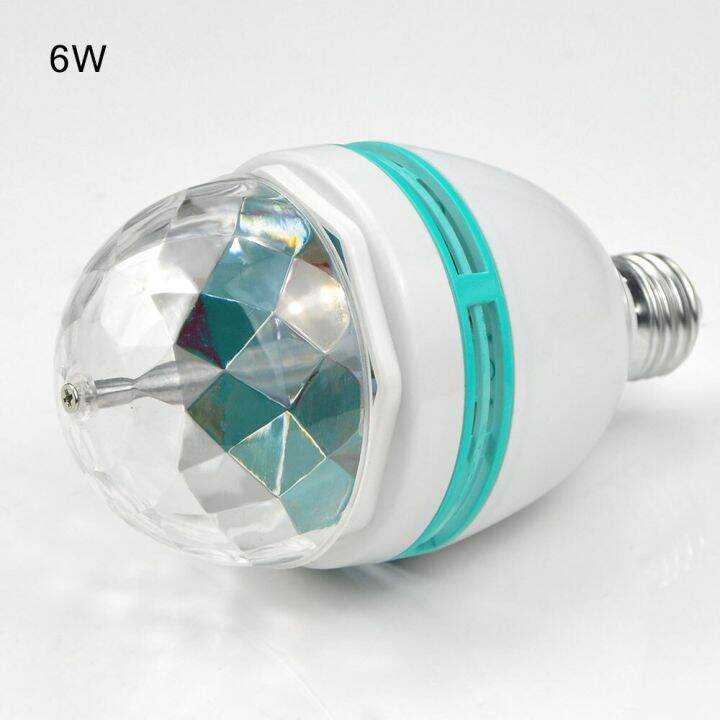 worth-buy-หลอดไฟไฟปาร์ตี้โคมไฟ-led-หลอด-rgb-3w-6w-สำหรับไฟตกแต่งบ้านไฟดิสโก้-e27ไฟดิสโก้เวทีหมุนรอบอัตโนมัติสีสันสดใส