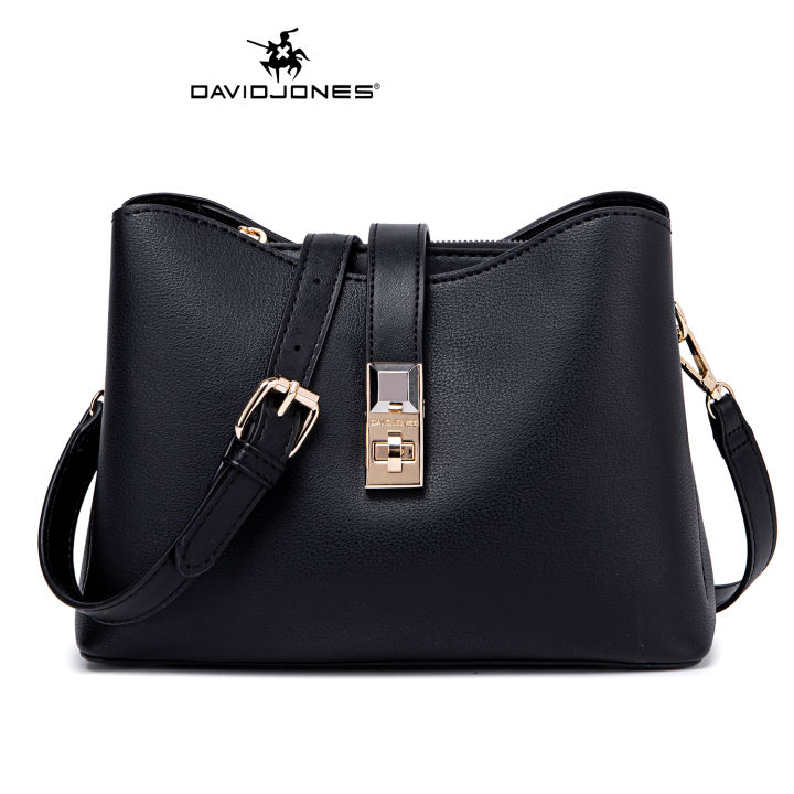 เดวิดโจนส์ปารีสผู้หญิงกระเป๋าสะพายหนัง-pu-หญิง-c-rossbody-กระเป๋าความจุขนาดใหญ่ธรรมดากระเป๋าถือสุภาพสตรี