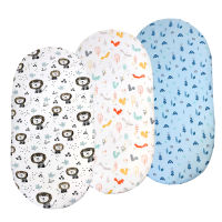 Bassinet Sheet Set-3 Pack Ultra Soft Stretchy Craddle Sheets ,Fit for Bassinet Mattress Pad Cover, Unisex Boys &amp; Girls