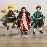 Figma Demon Slayer Zenitsu Agatsuma 522-DX Kamado Tanjiro 498-DX Nezuko 508-DX Action Figure Figurine