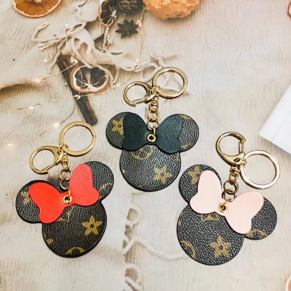 Presyo ng aktibidad】 Cute Minnie Mouse Luxury LV keychain Pendant