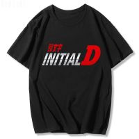 Initial D Anime Japanese Car T Shirts Mens Retro Letter Printed Classic Tees Male 100% Cotton Jdm Short O-neck Summer Streetwear - T-shirts - AliExpress