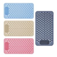 Large Size TPE Anti-skid Bath Mats Soft Shower Bathroom Massage Mat Suction Cup Non-slip Bathtub Carpet Bathroom Accessories