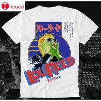 เสื้อยืด พิมพ์ลาย Lou Reed Underground Glam Rock สไตล์ญี่ปุ่น วินเทจ เรโทร สําหรับผู้หญิง