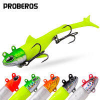 PROBEROS 1PC Jig Head เหยื่ออ่อน13.5G-56G Sinking ซิลิโคน Lure กับ Jighead Hook Trolling ยาง Jigging Wobbler Fishing Tackle DW6083