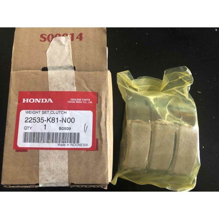 Honda Genuine Weight Clutch Lining Set 22535k81n00 for Beat Fi V2 Standard and Genio Lazada PH