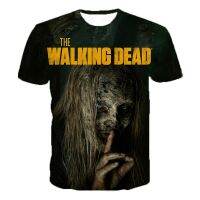 Hip Hop Streetwear T-shirt 3D Printed Mens T-shirt Summer Fashion Casual T-shirt Horror TV Series "The Walking Dead" Top Tee