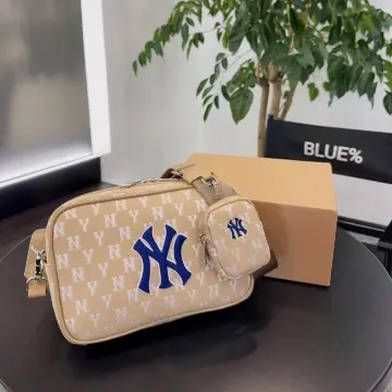 ORIGINAL KOREA MLB NEW YORK YANKEES [UNISEX] Jacquard Monogram Crossbody Bag  Camera Bag Sling Bag Side Bag