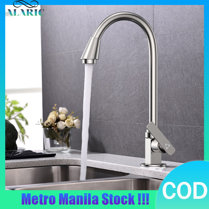 【Fast Shipping】ph Faucet Kitchen Stainless Sink Faucets 360° Rotate