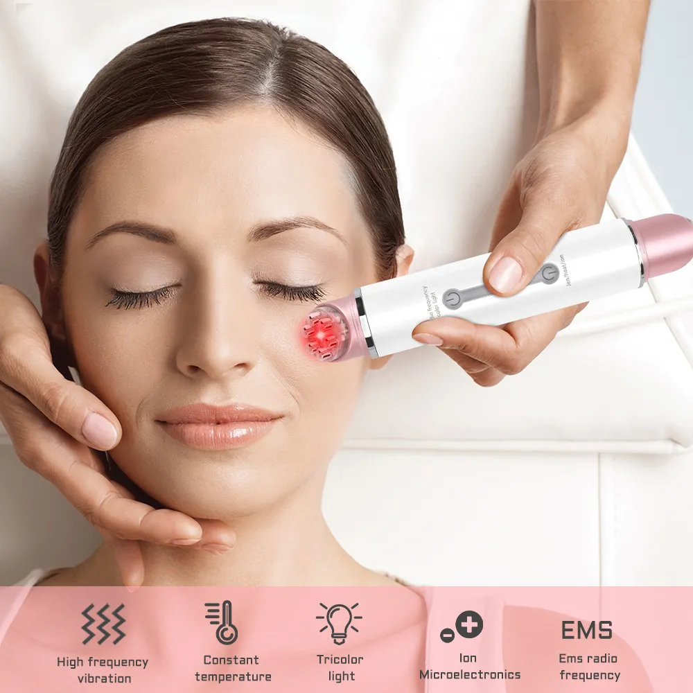 EMS Eye Massager Anti Wrinkle Eye Massage Anti Aging USB Rechargeable  Massager For Face Electric Eyes Beauty Device LED Photon | Lazada